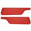1971-73 Padded Sun Visors Coupe, 2+2 Red